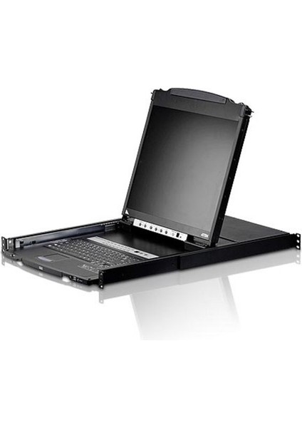 Çift Sürgülü Kasaya Sahip, 19 LCD Ekran, Touchpad I ve Türkçe KLAVYE&#039;SI Bulunan 8 Port Ps/2-Usb Kvmp™ (Periferi/ Çevre Cihazlarla (Usb) Bağlantı Kurabilir) Switch (8 Port Dual Rail LCD Kvm Swit