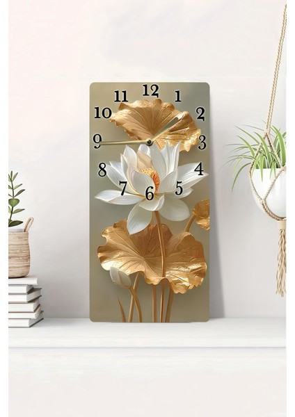Dekoratif Mdf Dikdörtgen Duvar Saati – 30X60 cm Uv Baskı – USD127
