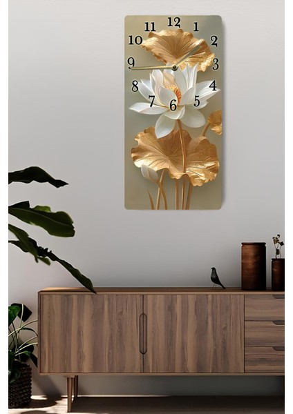 Dekoratif Mdf Dikdörtgen Duvar Saati – 30X60 cm Uv Baskı – USD127 fiyatları