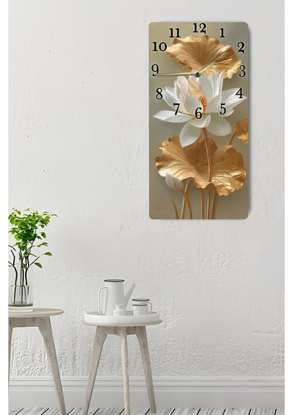 Dekoratif Mdf Dikdörtgen Duvar Saati – 30X60 cm Uv Baskı – USD127