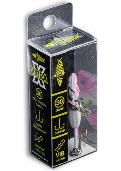 Vibrasyon Yem - Lrf/spin Jig - Fishack Vibrax - 7g 40MM - Candy Ice - Uv Boyalı indirimleri