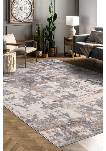 -Notteo Modern Halı | Yumuşak Dokulu, Dokuma Tabanlı, 7 mm Ince Form, Dayanıklı