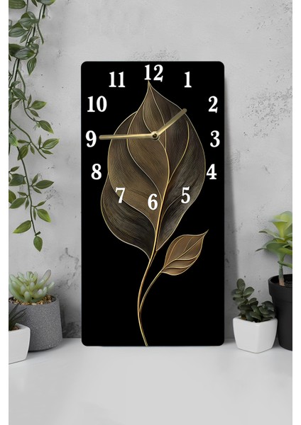 Dekoratif Mdf Dikdörtgen Duvar Saati – 30X60 cm Modern Tasarım Uv Baskılı – USD121