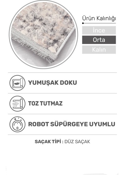 -Notteo Modern Halı | Yumuşak Dokulu, Dokuma Tabanlı, 7 mm Ince Form, Dayanıklı fiyatları