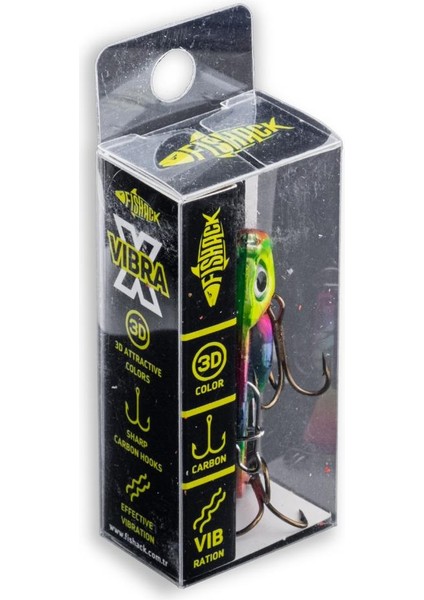 Vibrasyon Yem - Lrf/spin Jig - Fishack Vibrax - 15G 55MM - Rainbow Fury - Uv Boyalı indirimleri