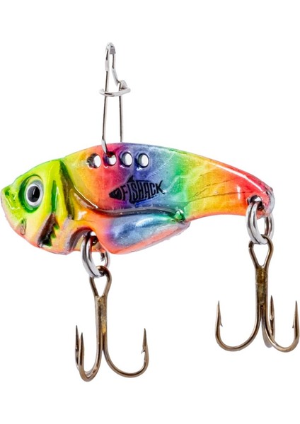 Vibrasyon Yem - Lrf/spin Jig - Fishack Vibrax - 7g 40MM - Rainbow Fury - Uv Boyalı modelleri