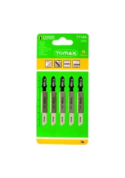 Metal 5 Parça Dekobaj Bıçak Dekupaj