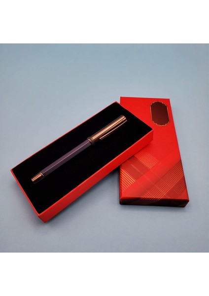 Kutulu Lacivert Roller Tükenmez Kalem