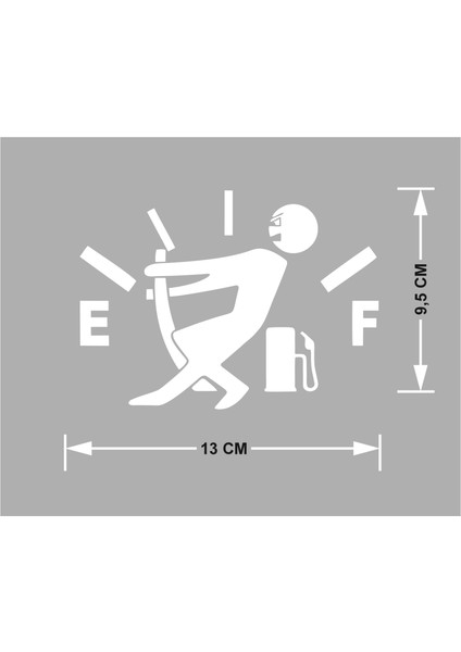 Araba Yakıt Deposu Kapağı Sticker, Araba Sticker, Oto Sticker (Transfer Bantlı)