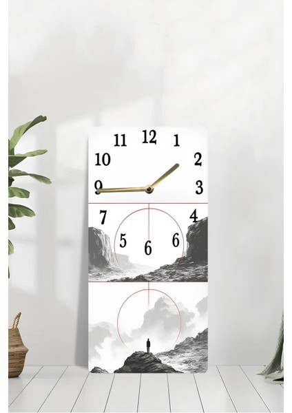 Mdf Dikdörtgen Duvar Saati 30X60 cm – Uv Baskı Modern Tasarım – USD115 modelleri