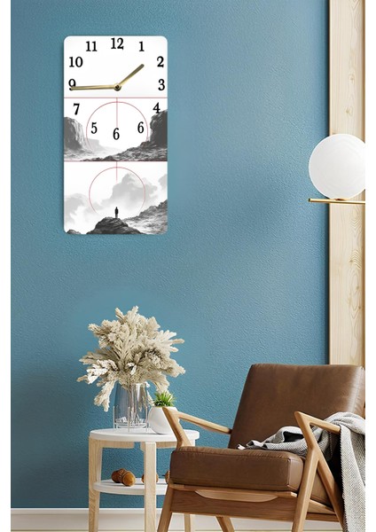 Mdf Dikdörtgen Duvar Saati 30X60 cm – Uv Baskı Modern Tasarım – USD115 fırsatları