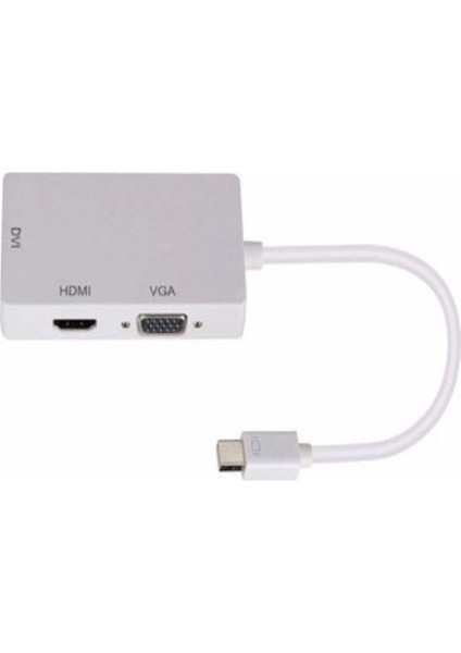 Minidp To Vga-Hdmı-Dvı Çevirici Dönüştürücü Adaptör fiyatları