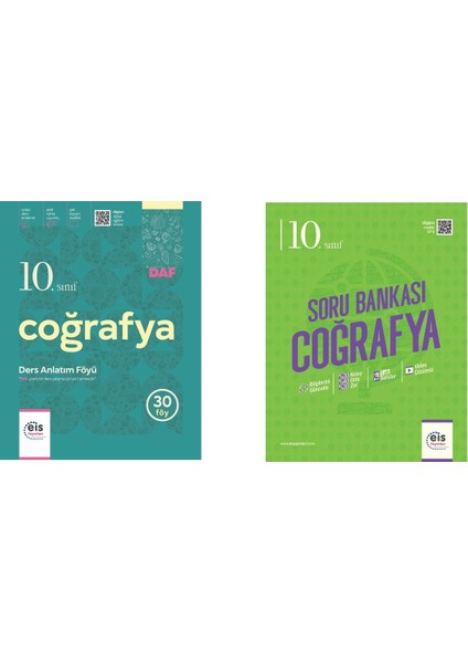 Eis 10. Sınıf Coğrafya Daf & Eis 10. Sınıf Coğrafya Soru Bankası - Set