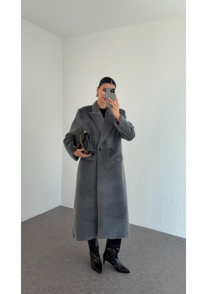 Kısa Sakallı Antrasit Kaban