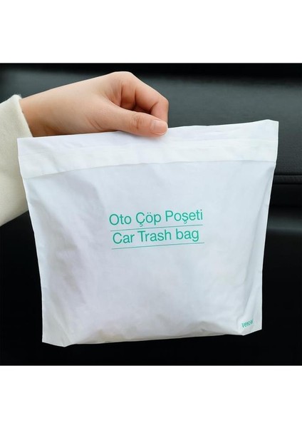 20 Li Su Geçirmez Araba Çöp Poşeti Yapışkanlı Araç Içi Kusmuk Torbası Ev Ofis Kamp Oto Aksesuar fiyatları