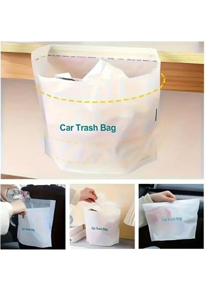 20 Li Su Geçirmez Araba Çöp Poşeti Yapışkanlı Araç Içi Kusmuk Torbası Ev Ofis Kamp Oto Aksesuar modelleri