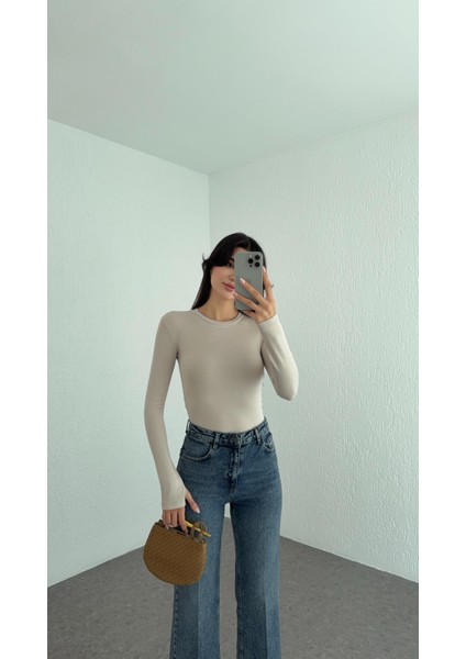 Soft Touch Basic Nude Bluz