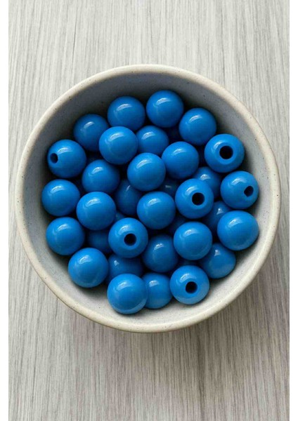 Plastik Yuvarlak Boncuk - 250 gr (Büyük Boy, El Işi ve Takı Yapımı Için)