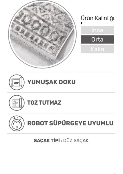 -Notteo Modern Halı | Yumuşak Dokulu, Dokuma Tabanlı, 7 mm Ince Form, Dayanıklı fiyatları