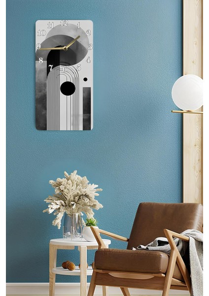 Mdf Dikdörtgen Saat – Modern Soyut Tasarım 30X60 Cm, Sessiz Mekanizmalı, Uv Baskılı – USD113 fırsatları