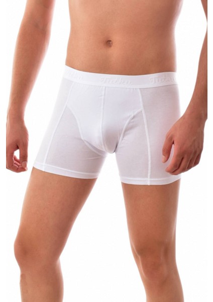 Erkek Elastan Boxer-Külot-6 Adet-Beyaz fiyatları