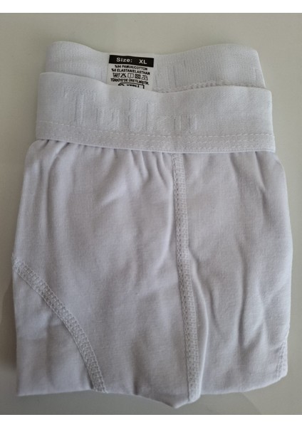 Erkek Elastan Boxer-Külot-6 Adet-Beyaz modelleri
