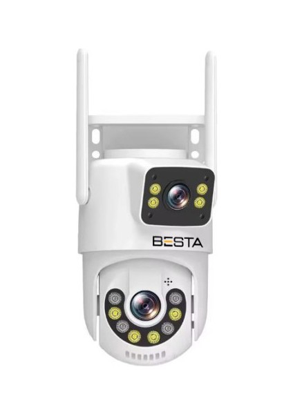 Dış Mekan Çift Kameralı Gece Görüşlü Full Hd Ip Akıllı Güvenlik Kamerası Ptz Güvenlik Kamerası fırsatları