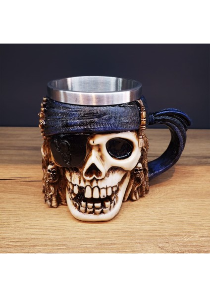 Korsan Tasarımlı Kupa Bardak