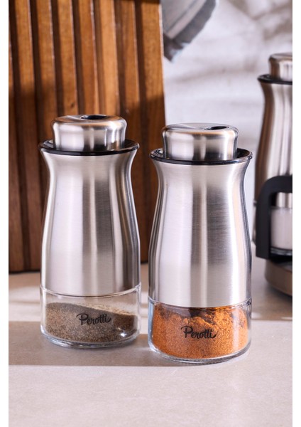 Inox 6'lı Dönerli Baharatlık Takımı modelleri