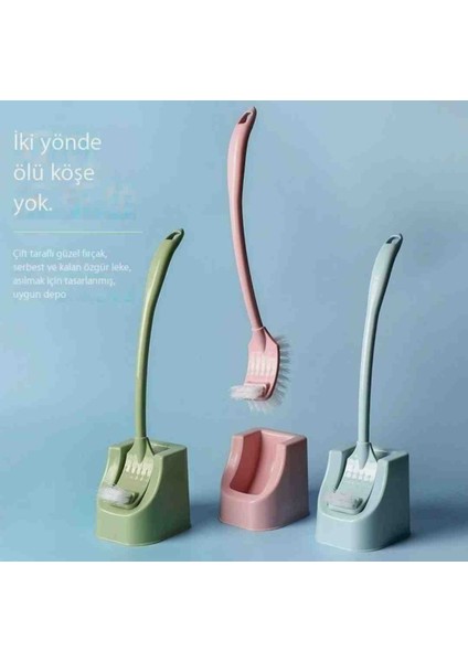 Klozet Temizleme Fırçası Çift Taraflı Wc Fırçası 1 Adet Karma Renkler modelleri