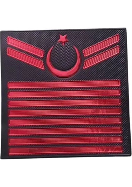 Jandarma Asayiş Uzman Çavuş 8 Kademeli 3D Plastik Tpu Rütbesi, Bir Çift, Yeni Tip, Cırtlı