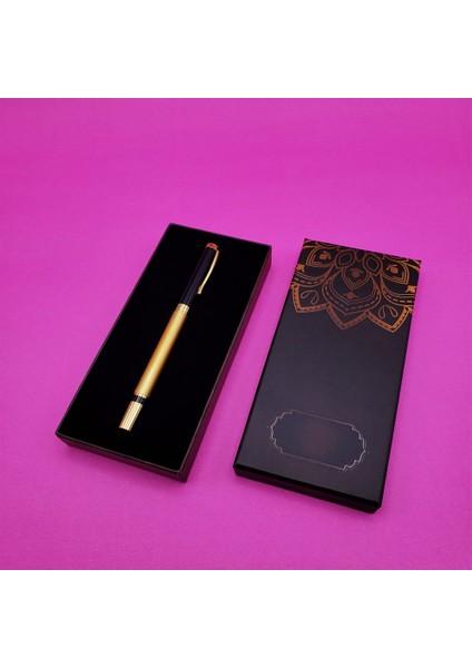Kutulu Gold Roller Tükenmez Kalem