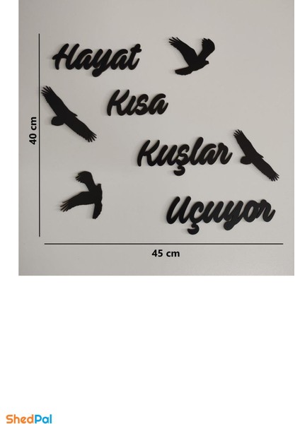 Hayat Kısa Kuşlar Uçuyor Dekoratif Tablo fiyatları
