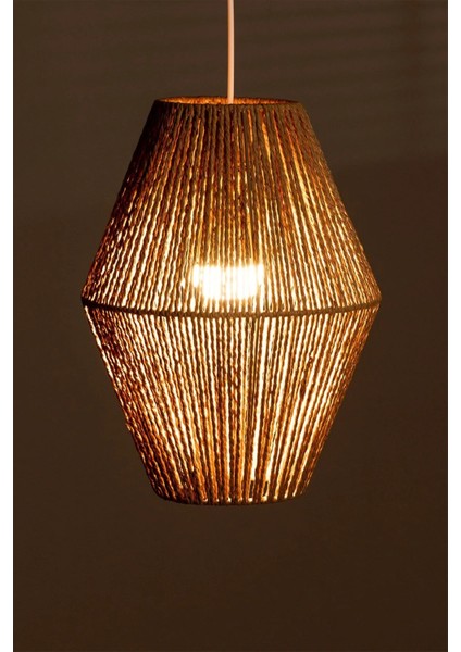 Bohem Avize, Hasır Tarz, Rustik Avize, E27 Duylu, Cafe Aydınlatma modelleri