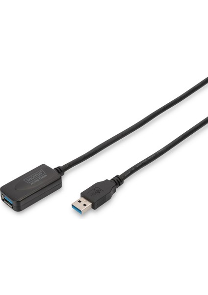 Digitus USB 3.0 Repeater / Uzatma Kablosu, USB A Erkek / A Dişi, 5 Metre&lt;br&gt; digitus USB 3.0 Active Extension Cable