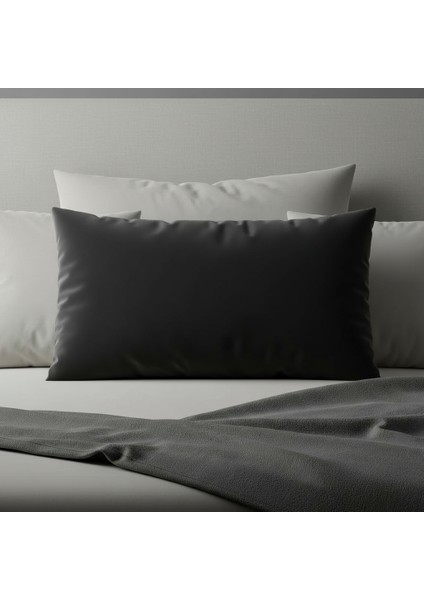 Black Pearl Slim 50X30 Dekoratif Kırlent Kılıfı – Modern Dikdörtgen Yastık Kılıfı