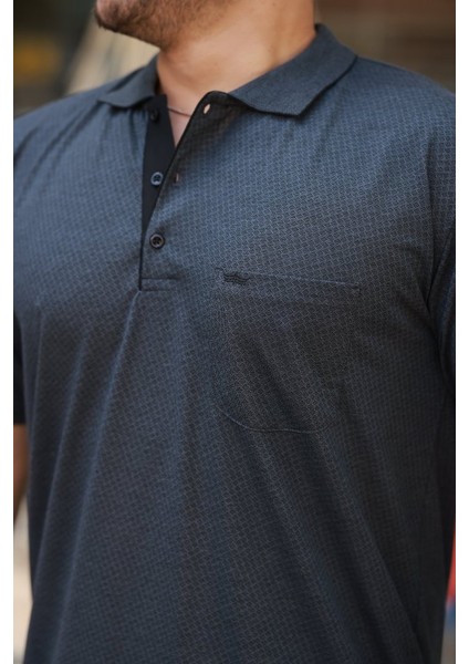 Erkek Yakalı Mini Jakarlı Kısa Kollu T-Shirt fiyatları