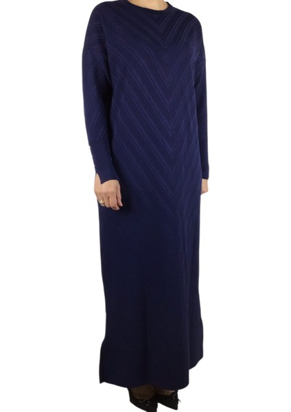 Kadın Düşük Kol Desenli Triko Elbise fiyatları