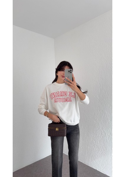 Le Grand Amour Beyaz Sweat