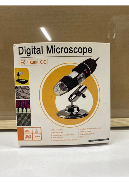 USB Dijital Mikroskop – Yüksek Büyütme, LED Işıklı, Standlı