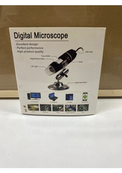 USB Dijital Mikroskop – Yüksek Büyütme, LED Işıklı, Standlı fiyatları