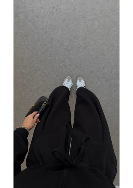 Şalvar Kesim Modal Siyah Takım