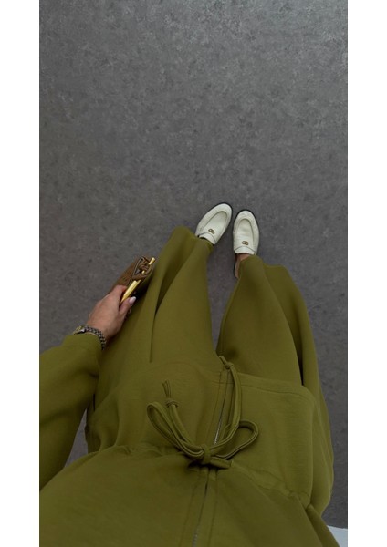 Şalvar Kesim Modal Yağ Yeşili Takım fırsatları