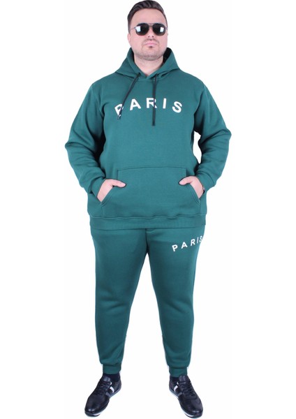 Mocgrande Erkek Büyük Beden 3 Iplik Eşofman Takım Paris TK25609 Neftı fiyatları