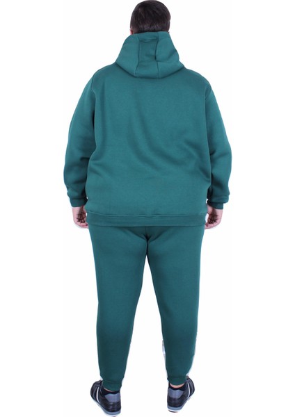 Mocgrande Erkek Büyük Beden 3 Iplik Eşofman Takım Paris TK25609 Neftı modelleri