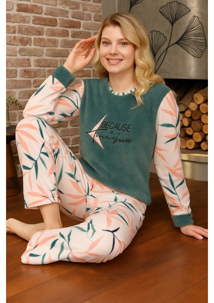 Kadın Polar Pijama Takımı – Yumuşak, Sıcak ve Rahat Ev Giyim 13239