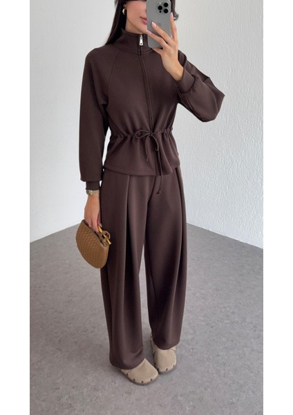 Şalvar Kesim Modal Acı Kahve Takım modelleri