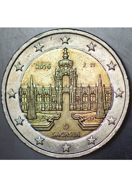 Almanya 2 Euro 2016 J. Hatıra-Sachsen. fiyatları