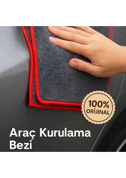 Mikrofiber Ultra Emici Araç Kurulama Bezi Gri 50X70