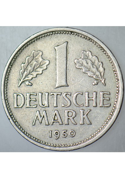 Almanya 1 Mark 1950 J Harfi= Hamburg Darbı. fiyatları